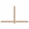 Ekena Millwork Eugene Smooth Timber Gable Bracket, Douglas Fir, 96"W x 56"H x 5 1/2"D x 5 1/2"F, 14/12 Pitch GBW096X56X0606EUG00SDF - alternate 1